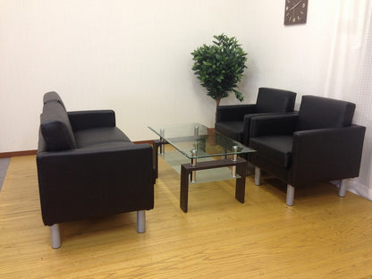 応接ソファ 1人掛け シャルマン ソファ 1人用 1人掛けソファー 応接用ソファ ロビーチェア 待合室 椅子 業務用 おしゃれ 銀行 オフィス家具(代引不可)