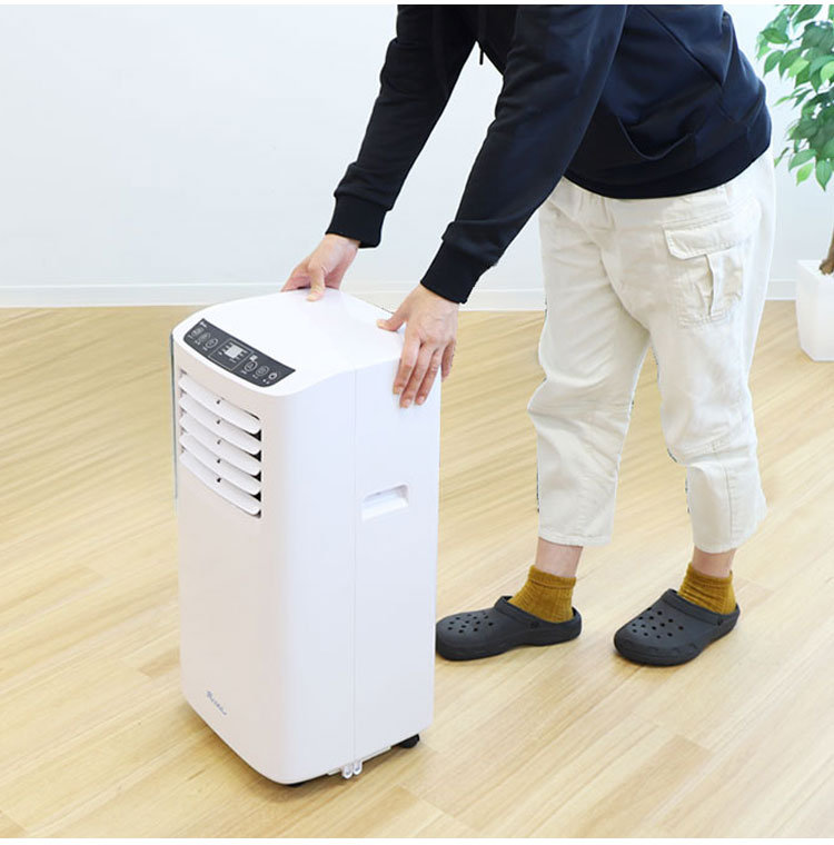 スポットクーラー 移動式 スポットエアコン 除湿機 冷風機 移動式エアコン エアコン 冷房 工事不要 冷風 送風 業務用 家 キャスター 白 ノンドレン 保証 SC-1W クーラー(代引不可)