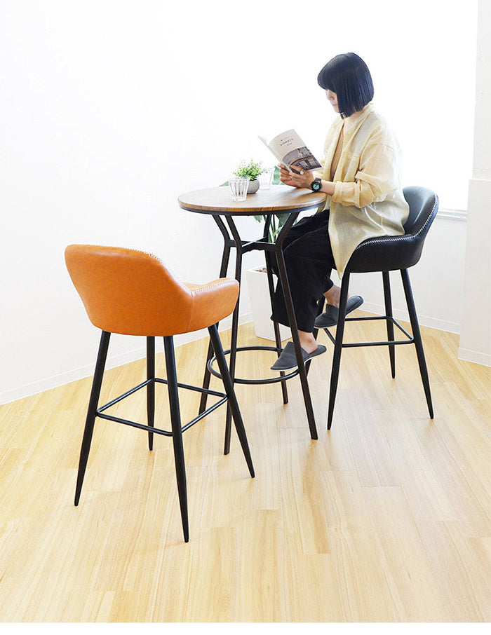 カウンターチェア 肘付き ハイチェア スツール バーチェア カウンター 椅子 背もたれ付き おしゃれ(代引不可)