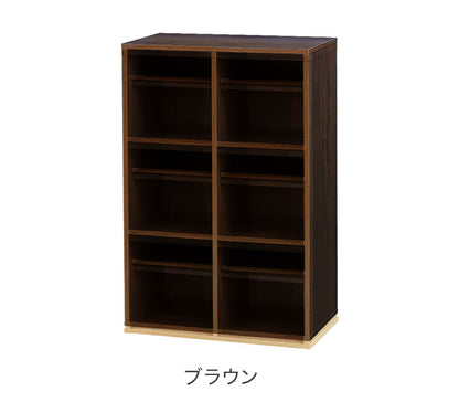 シューズラック 靴箱 2列 3段 6人用 シューズボックス 下駄箱 木製 オープン 玄関収納 病院 スリッパラック おしゃれ 可動棚 中棚 SR0609-6 靴 収納 靴収納 玄関収納箱(代引不可)