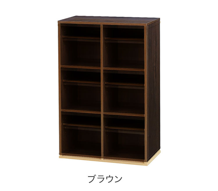 シューズラック 靴箱 2列 3段 6人用 シューズボックス 下駄箱 木製 オープン 玄関収納 病院 スリッパラック おしゃれ 可動棚 中棚 SR0609-6 靴 収納 靴収納 玄関収納箱(代引不可)