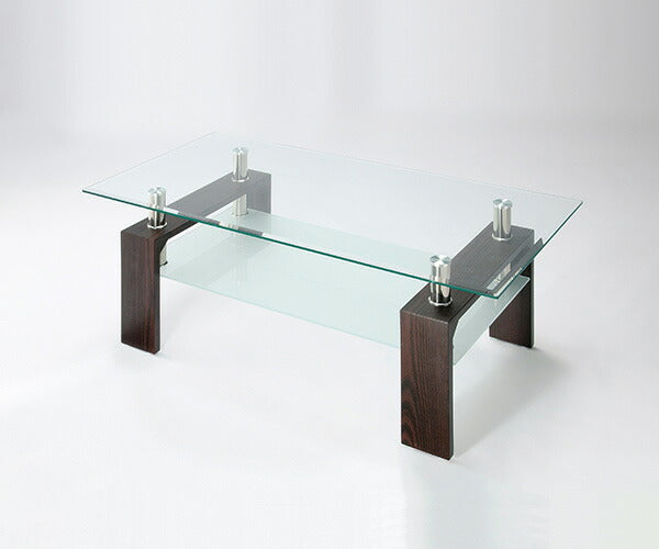 ガラスセンターテーブル センターテーブル 幅90×奥行き50cm ガラステーブル リビングテーブル 角型 ローテーブル(代引不可)