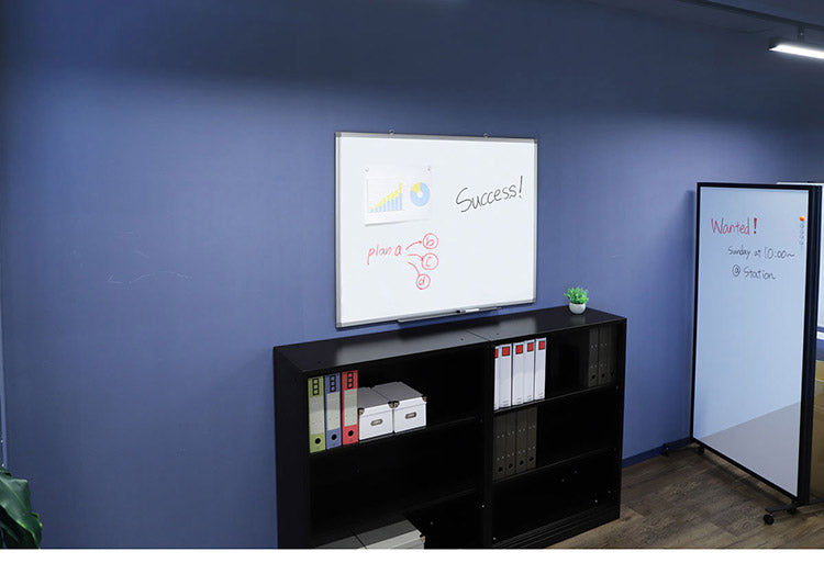 ホワイトボード 壁掛け 120×90cm 国産ホーロー使用 縦横両用 マーカー付き トレイ付き オフィス家具 ホーロー 無地 掲示板 吊り金具(代引不可)