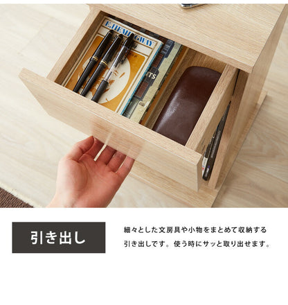 コンセント付き ナイトテーブル 幅30cm 引き出し付き CNTB-30 テーブル サイドテーブル 収納 ベッド おしゃれ スリム コンパクト