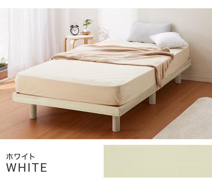 マットレスセット セミダブル すのこベッド ボンネルコイルマットレス ベッドセット 圧縮ロールマットレス ベッドフレーム(代引不可)