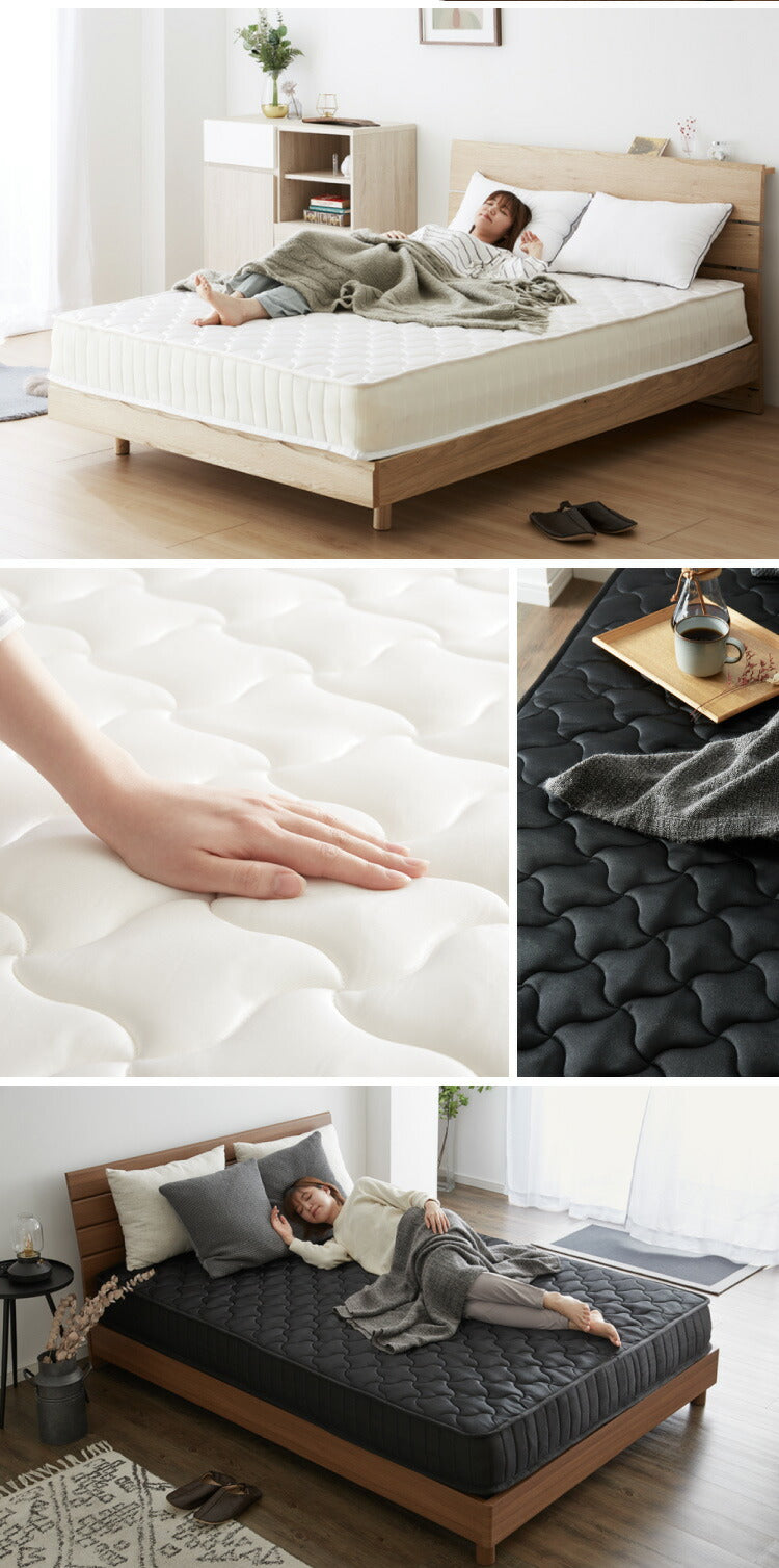 ポケットコイル マットレス エッジサポート セミダブル 圧縮梱包 厚さ20cm 硬め 体圧分散 通気性 スプリング 圧縮 ベッドマットレス ポケット コイル ロールマットレス マットレス コイルマットレス ベッド ロール梱包