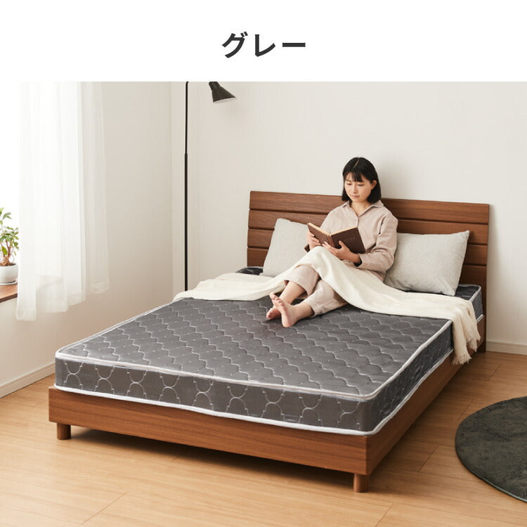 ボンネルコイル マットレス キング 厚さ14cm 圧縮梱包 ホワイト 通気性 硬め ベッド ボンネルコイルロールマットレス ボンネル コイル スプリング ベッドマット マット 厚み14cm ロール梱包