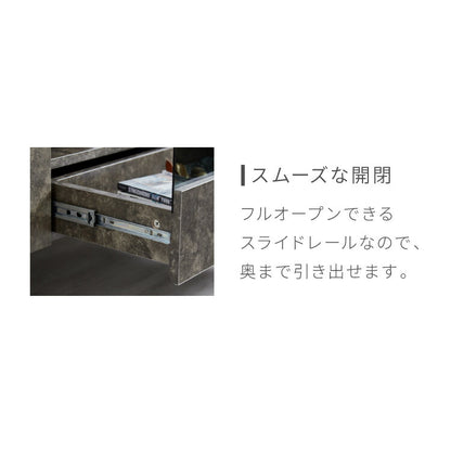 【5%OFF】テレビボード ストーン調 幅180cm ガラス窓 フラップ扉2杯テレビ台 180 ローボード ロータイプ TVボード TV台 セラミック調 グレー 引き出し テレビラック AVラック リビング収納 テレビラック