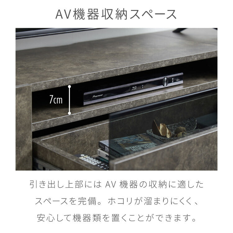 【5%OFF】テレビボード ストーン調 幅180cm ガラス窓 フラップ扉2杯テレビ台 180 ローボード ロータイプ TVボード TV台 セラミック調 グレー 引き出し テレビラック AVラック リビング収納 テレビラック