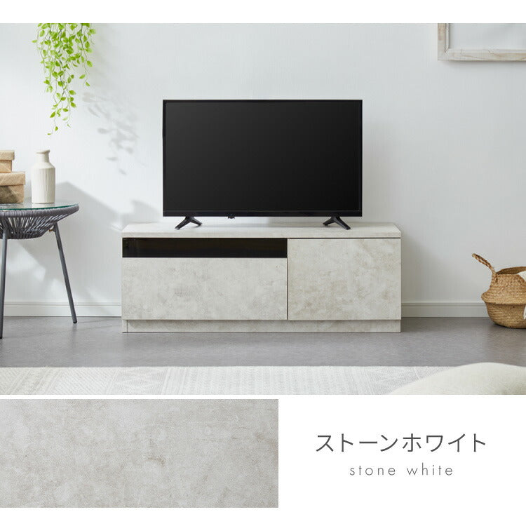 【5%OFF】テレビボード ストーン調 幅100cm ガラス窓 引き出し付き テレビ台 100 ローボード ロータイプ TVボード TV台 セラミック調 グレー 引き出し テレビラック AVラック リビング収納 テレビラック