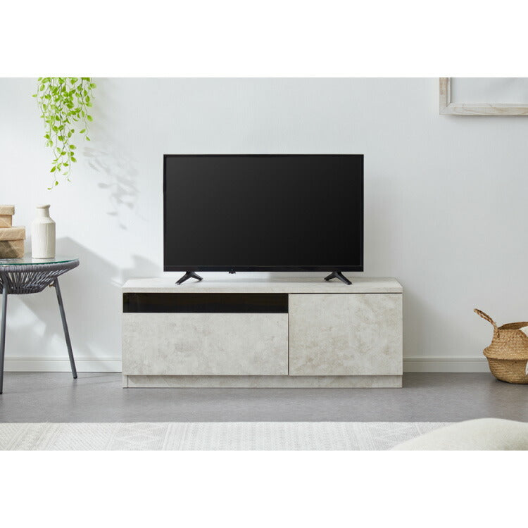 【5%OFF】テレビボード ストーン調 幅100cm ガラス窓 引き出し付き テレビ台 100 ローボード ロータイプ TVボード TV台 セラミック調 グレー 引き出し テレビラック AVラック リビング収納 テレビラック