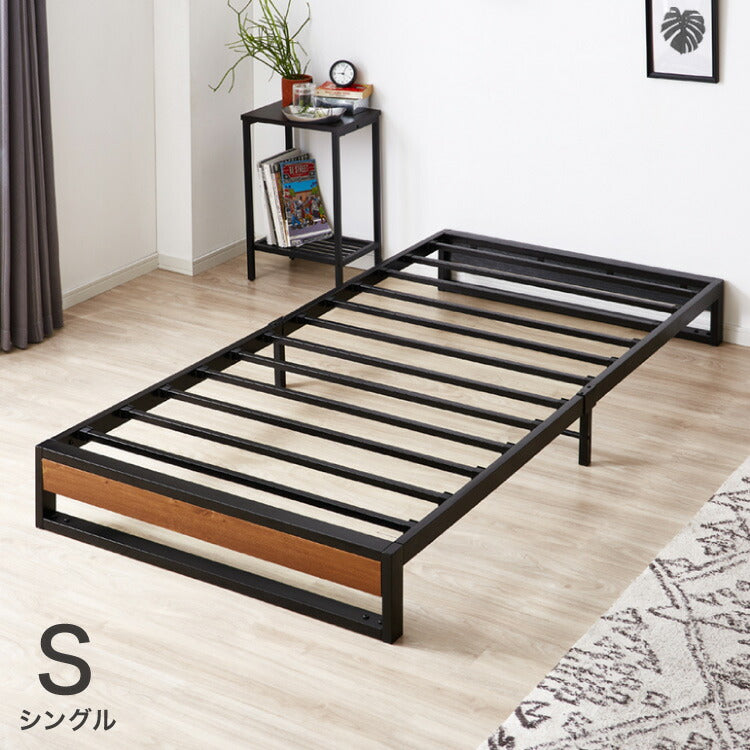 シングルベッド すのこベッド ベッド シングル メラミン 宮棚 2口