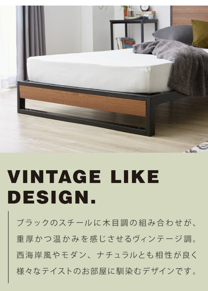 宮付きスチールベッド シングル フレーム単品 コンセント付き シンプル 一人暮らし 頑丈 省スペース スリム パイプベッド ベッド スチール パイプ ワンルーム コンパクト フレームのみ