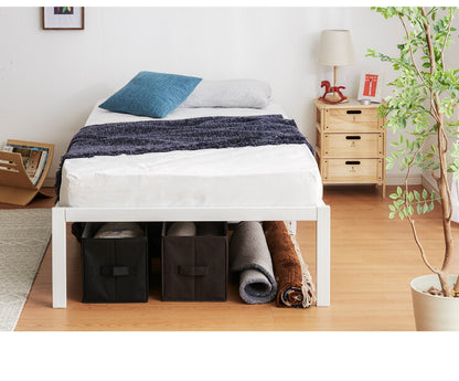 スチールベッド セミダブル マットレス専用 フレーム単品 シンプル 一人暮らし 頑丈 省スペース スリム パイプベッド ベッド スチール パイプ ワンルーム 組立簡単