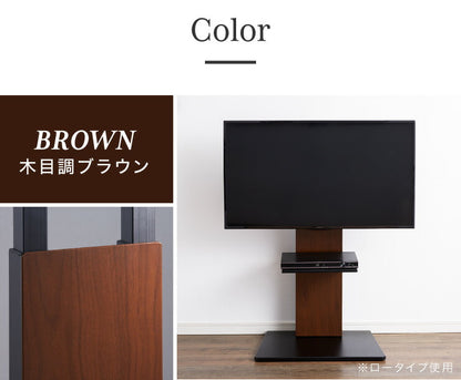 テレビスタンド ハイタイプ 棚付き 32~60型対応 壁寄せ 高さ調整 角度調整 ケーブル背面収納 自立式 おしゃれ 壁寄せテレビスタンド テレビ台 壁寄せテレビ台 テレビラック 棚 WHTVL-60