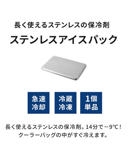 保冷剤 ステンレス製 長時間冷却 急速冷却 アイスパック 防カビ お手入れ簡単! 繰り返し くり返し 冷蔵冷凍対応 熱中症対策 アウトドア キャンプ 防災グッズ 長持ち ステンレス保冷剤(代引不可)【メール便配送】