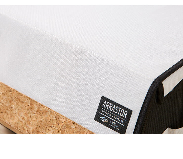 スタッキングボックス 収納 幅38cm ワイド コルク フタ付き ファブリック 積み重ね コンパクト 前開き 扉 蓋 すき間 おしゃれ 北欧 リビング スタックボックス マルチケース おもちゃ箱 箱 小物 衣類 衣装 洋服 (代引不可)