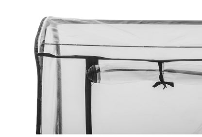 ビニール温室 ドーム型ワイド ブラック 組み立て簡単 工具不要 ビニール温室棚 ビニールハウス フラワーラック ガーデンハウス フラワーハウス ラック ベランダ 家庭用 園芸 栽培 コンパクト 小型