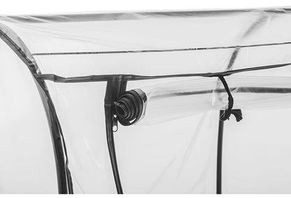 ビニール温室 ドーム型ダブル ブラック 組み立て簡単 工具不要 ビニール温室棚 ビニールハウス フラワーラック ガーデンハウス フラワーハウス ラック ベランダ 家庭用 園芸 栽培 コンパクト 小型