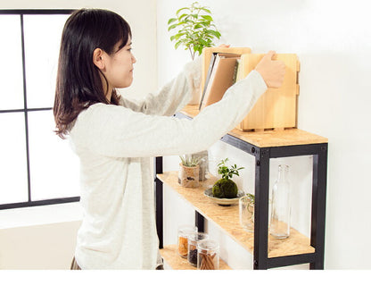 ブックスタンド 同色2個セット 本立て スライド 木製 おしゃれ 卓上 マガジンラック 本棚 シェルフ スライドブックスタンド