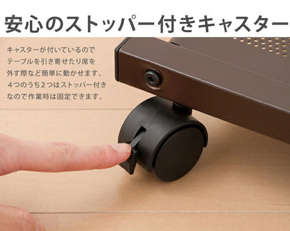 昇降式サイドテーブル コンパクト 幅36cm 奥行52cm 高さ63-80cm 木製 昇降式 高さ調節 キャスター付 ポケット付 シンプル ベッドテーブル ナイトテーブル 伸縮式テーブル 作業用 ベッドサイド 収納付き