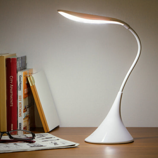 デスクライト スタンドライト フレキシブルタッチパネル 照明 LEDライト フレキシブル ライト 無段階 卓上 フレキシブルアーム