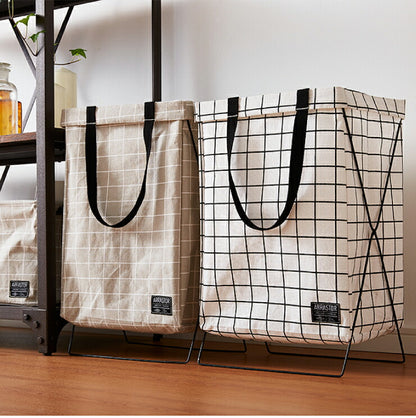 ランドリーバスケット 折りたたみ ワイヤー スリム 収納 おしゃれ 北欧 シンプル ランドリーワイヤーバスケット 脱衣かご ランドリーバッグ 洗濯カゴ 洗濯物入れ バスケット 洗濯かご ランドリーラック ランドリー収納