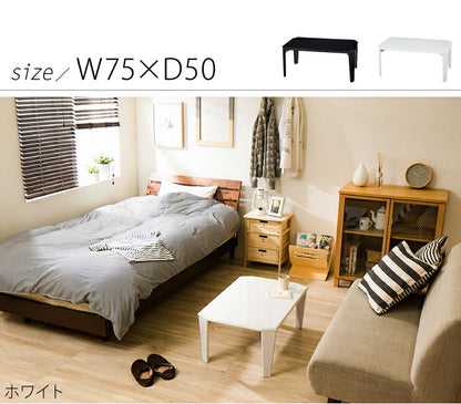 折りたたみテーブル 75×50cm 鏡面仕上げ 韓国インテリア 北欧 おしゃれ 長方形 折り畳み 折れ脚 収納 省スペース コンパクト テーブル センターテーブル ローテーブル 木製 コーヒーテーブル リビングテーブル 一人暮らし 新生活