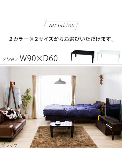 折りたたみテーブル 90×60cm 鏡面仕上げ 韓国インテリア 北欧 おしゃれ 長方形 折り畳み 折れ脚 収納 省スペース コンパクト テーブル センターテーブル ローテーブル 木製 コーヒーテーブル リビングテーブル 一人暮らし 新生活