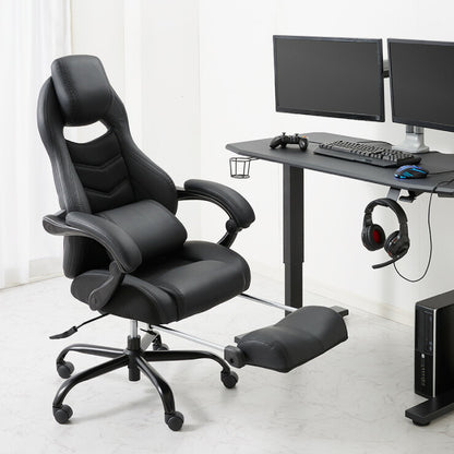 ゲーミングチェア リクライニング アームレスト オットマン付き バケットシート ハイバック 高級感 腰痛対策 おしゃれ オフィスチェア オフィスチェアー リクライニングチェア 椅子 チェア パソコン テレワーク 在宅勤務 在宅ワーク