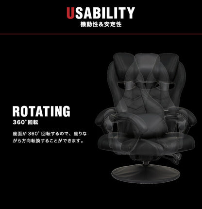 ゲーミングチェア 座椅子 360度回転 リクライニング アームレスト バケットシート ハイバック 高級感 腰痛対策 おしゃれ オフィスチェア オフィスチェアー リクライニングチェア 椅子 チェア パソコン テレワーク 在宅勤務 在宅ワーク