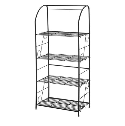 ガーデンラック カバー付き 150 4段 棚板自由自在 プランタースタンド 組み立て簡単 工具不要 ビニール温室棚 4段ラック ビニールハウス フラワーラック ガーデンハウス フラワーハウス ラック