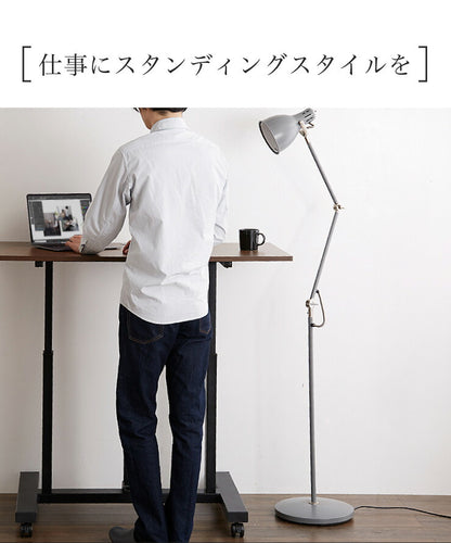 ガス圧昇降式デスク 昇降式テーブル 120cm幅  可動式 高さ調節 テレワーク 在宅勤務 デスク オフィスデスク スタンディングデスク パソコンデスク PCデスク 机 事務机 高さ調整 オフィス 幅120