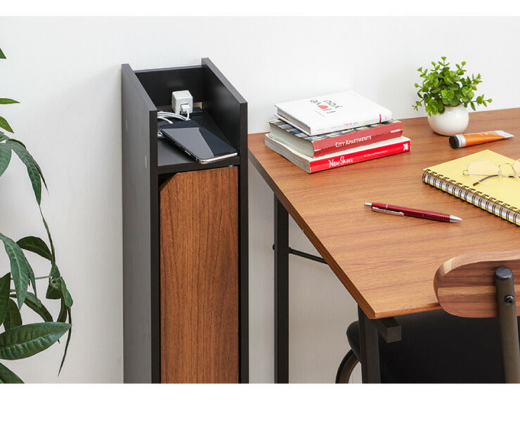 ルーター収納 幅15cm ヴィンテージ調 ケーブル収納ラック スリム 薄型 モデムラック 配線収納 すき間収納 配線すき間ラック