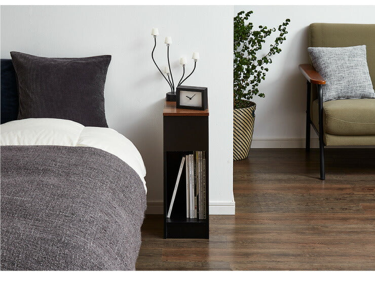 コンセント付き サイドテーブル 引き出し付きタイプ 幅20cm テーブル ナイトテーブル 収納 ベッド おしゃれ スリム コンパクト