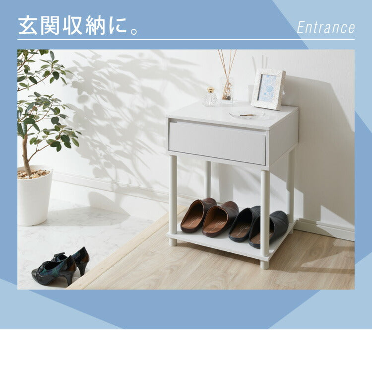 組立簡単 引き出し付きサイドテーブル 大理石調 ベッドサイドテーブル ソファサイド ナイトテーブル 引き出し 収納 テーブル サイドラック プリンター台