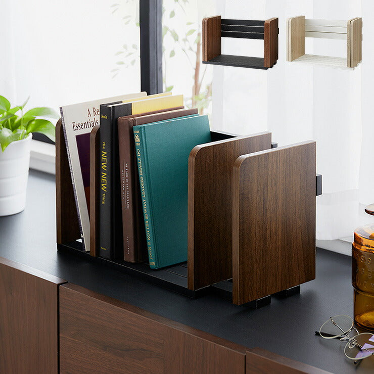 ヴィンテージ調 ブックスタンド 木製 卓上 伸縮 本立て スライド 整頓 整理 本 シンプル ナチュラル かわいい モダン 本棚 シェルフ ブックシェルフ マガジンラック スライドブックスタンド ディスプレイ インテリア  (代引不可)