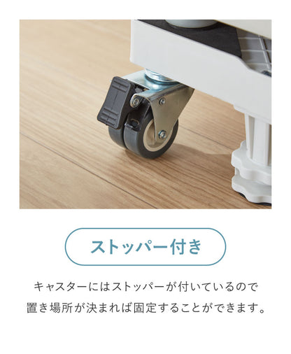 洗濯機スライド台 キャスター付き 水平器付き 伸縮式 耐荷重300kg ランドリー 可動 無段階調整 ストッパー付き 洗濯機ラック 排水パン 洗濯機パン スライド台