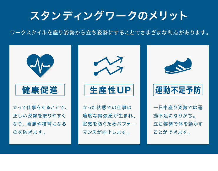 スタンディングデスク 昇降式テーブル 幅90cm 可動式 高さ調節 昇降デスク ワンタッチ昇降 キャスター付き オフィスデスク パソコンデスク PCデスク ガス圧昇降デスク テレワーク 在宅勤務 デスク 机 オフィス 事務机 幅90