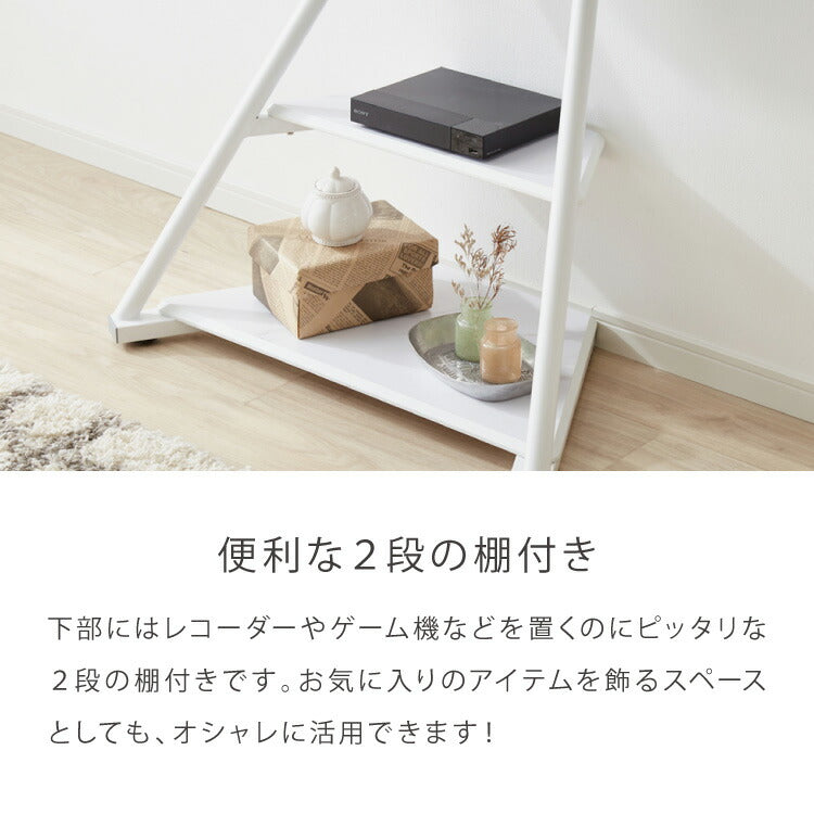 棚付き テレビスタンド キャスター付き 32~65型対応 スイング式 壁寄せテレビスタンド 壁寄せ TVスタンド 壁掛け テレビ台 壁寄せテレビ台 調節可能 移動式 自立式 省スペース 韓国インテリア