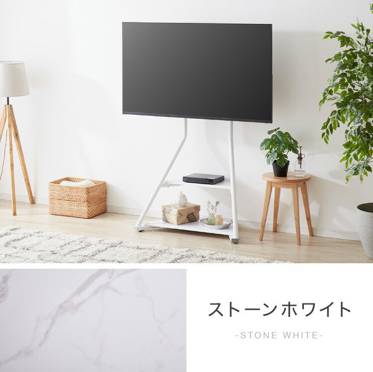 棚付き テレビスタンド キャスター付き 32~65型対応 スイング式 壁寄せテレビスタンド 壁寄せ TVスタンド 壁掛け テレビ台 壁寄せテレビ台 調節可能 移動式 自立式 省スペース 韓国インテリア