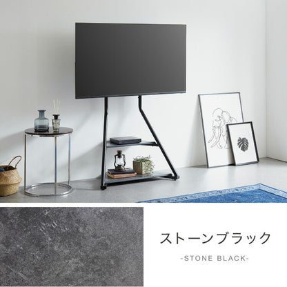 棚付き テレビスタンド キャスター付き 32~65型対応 スイング式 壁寄せテレビスタンド 壁寄せ TVスタンド 壁掛け テレビ台 壁寄せテレビ台 調節可能 移動式 自立式 省スペース 韓国インテリア