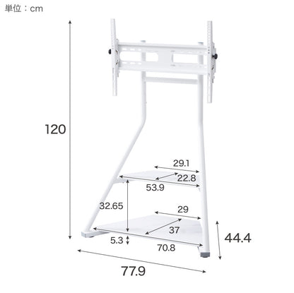 棚付き テレビスタンド キャスター付き 32~65型対応 スイング式 壁寄せテレビスタンド 壁寄せ TVスタンド 壁掛け テレビ台 壁寄せテレビ台 調節可能 移動式 自立式 省スペース 韓国インテリア