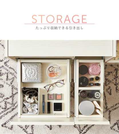 テーブルドレッサー ドレッサー ローテーブル センターテーブル テーブル ロータイプ 鏡台 メイク 化粧台 化粧 ミラー