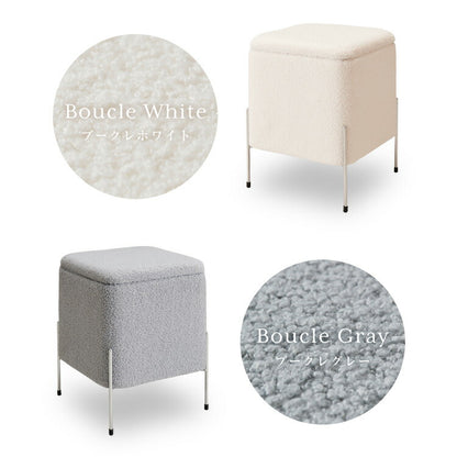 スツール 収納 おしゃれ ベルベッド ベロア くすみカラー 30×30cm 正方形 ゴールド 脚付き リビング ドレッサー 玄関 椅子 イス チェア オットマン かわいい 収納ボックス 収納スツール