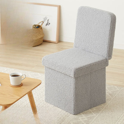 スツール 収納 背付き 38×38cm デザイン収納スツール ワイド コンパクト 折りたたみ おしゃれ 北欧 収納ボックス イス 椅子 オットマン ツールボックス チェア いす 収納スツール ツールボックス