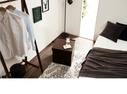 マルチに使える サイドテーブル 幅45 収納 スツール テーブル 収納ボックス 収納スツール レザー 子供部屋 木製 玄関 おしゃれ(代引不可)