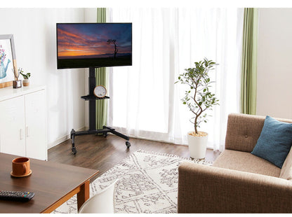 キャスター付き テレビスタンド 32~55型対応 高さ調整可能 壁寄せ テレビスタンド テレビ台 壁寄せテレビスタンド テレビ会議