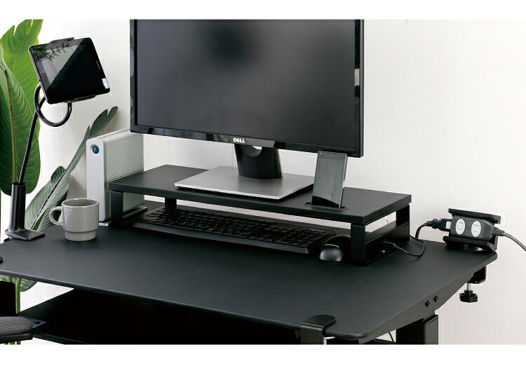 モニタースタンド USBポート3個口付き 幅60×奥行き21 モニター台 机上台 液晶モニター台 机上ラック 電話台