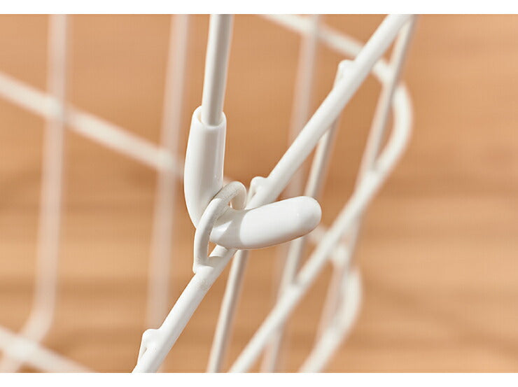 ワイヤーバスケット 3段 角形 洗濯かご キャスター付き ランドリーバスケット ランドリーラック ランドリーボックス バスケット